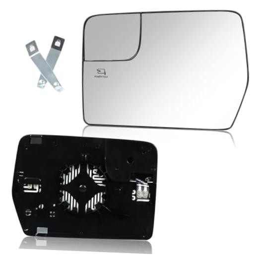 Driver Left Side Power Heated Mirror Glass for Ford F-150 Driver Side (Left)