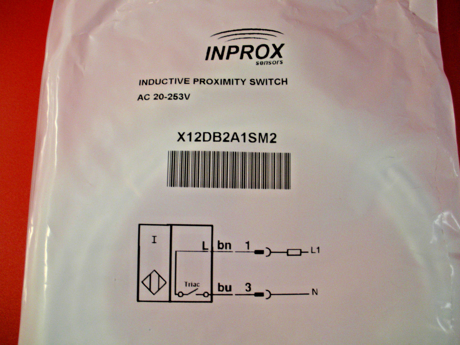Inprox X12DB2A1SM2 Proximity Sensor Switch Inductive 20-253v ac 2-Wire Nib New