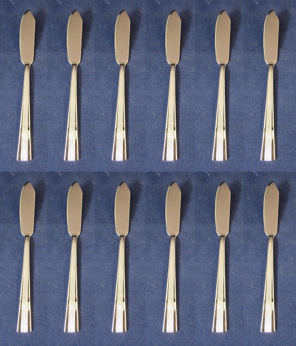 SET OF TWELVE - Oneida Stainless PORTABELLO Butter Servers NEW