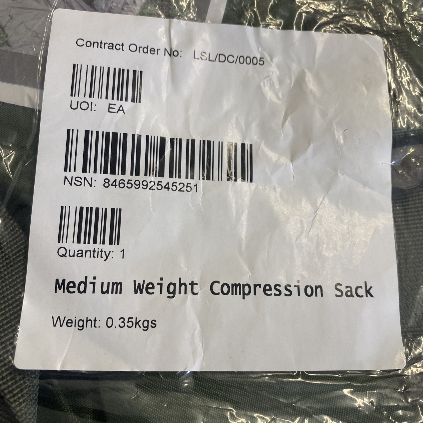Sleeping Bag Compression Sack For Modular System Medium Weight NEW British Army