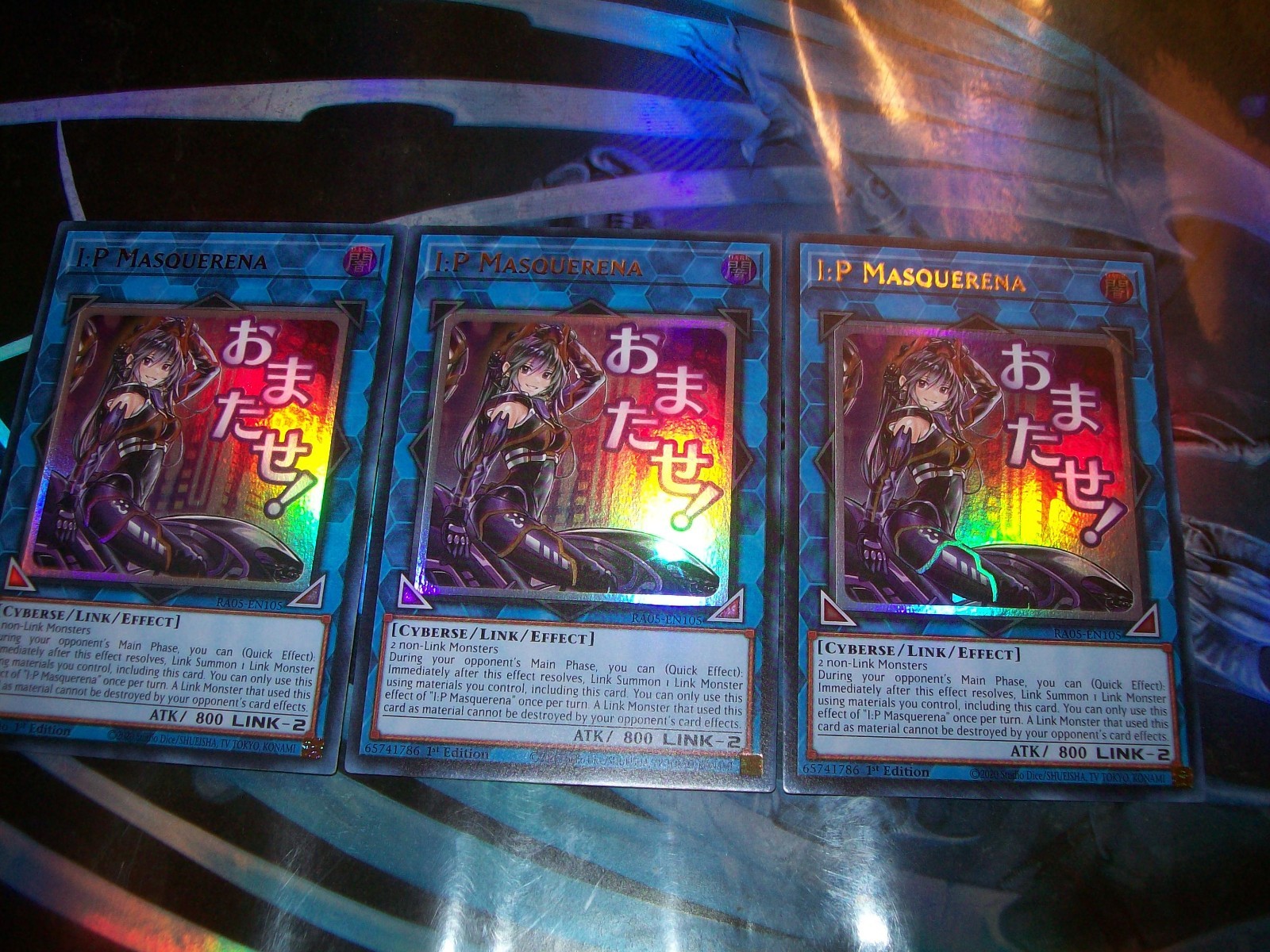 3x I:P Masquerena 1st Edition Ultra Rare RA05-EN105 Yu-Gi-Oh!