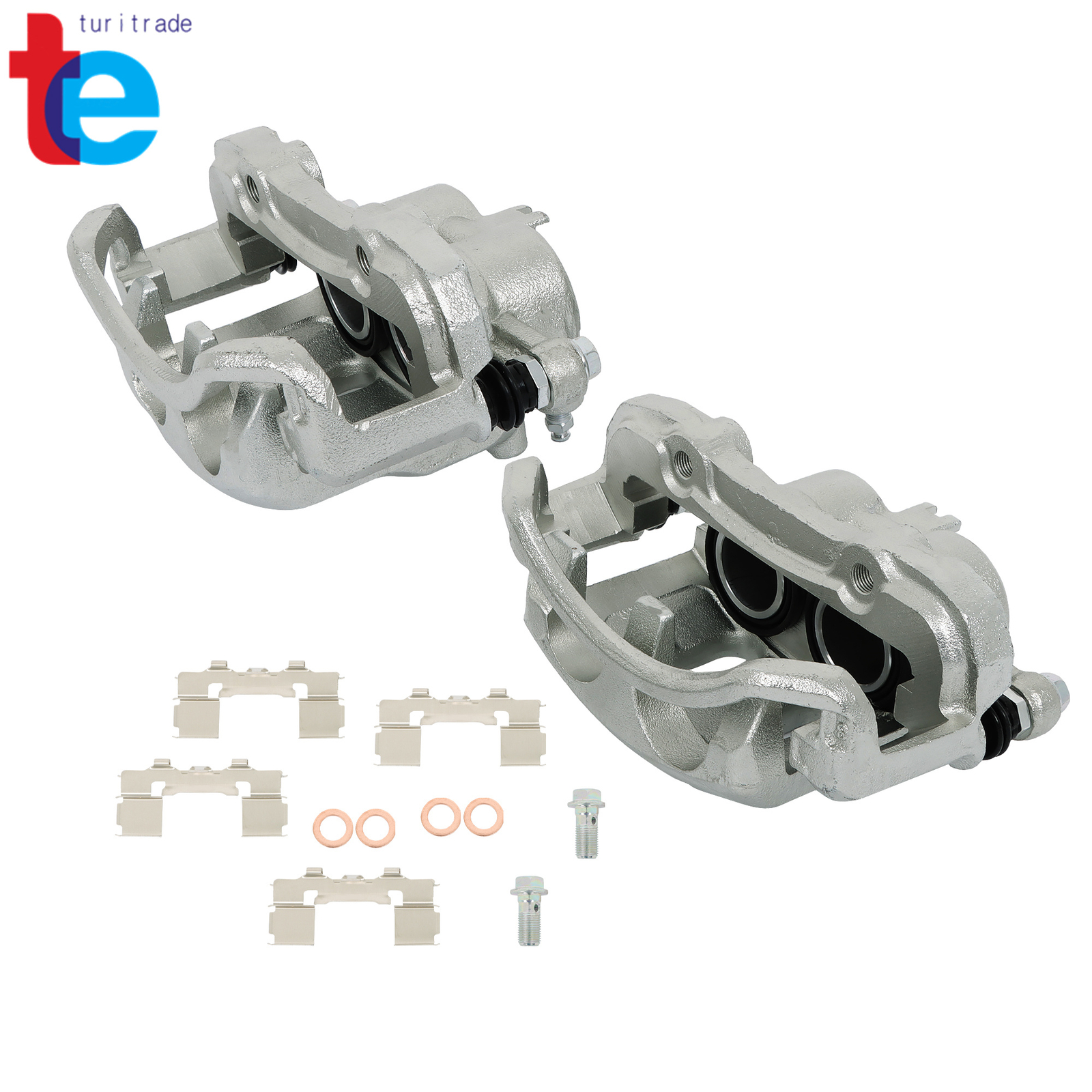 2x Brake Caliper w/ Bracket Front for Nissan Frontier Pickup D21 19B1672 19B1673