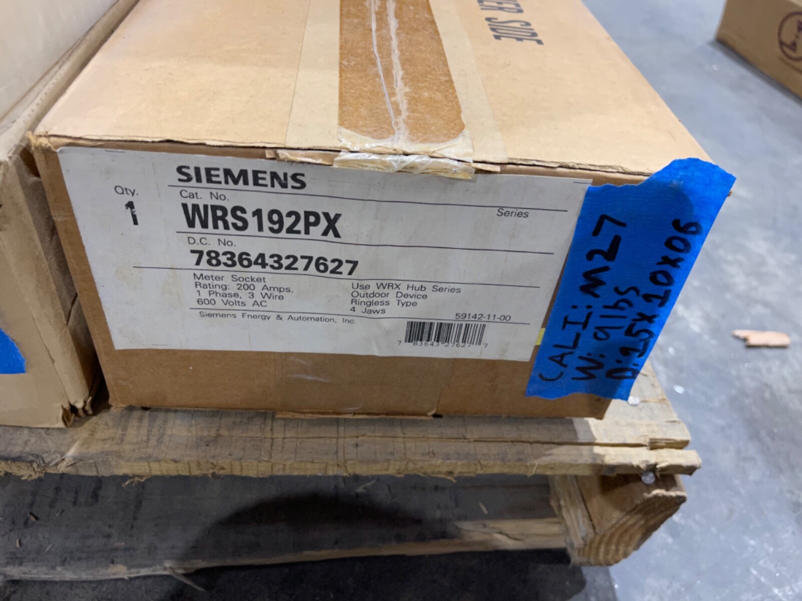 SIEMENS Milbank 200 Amp 4 Jaw Ringless Meter Socket with Horn Bypass