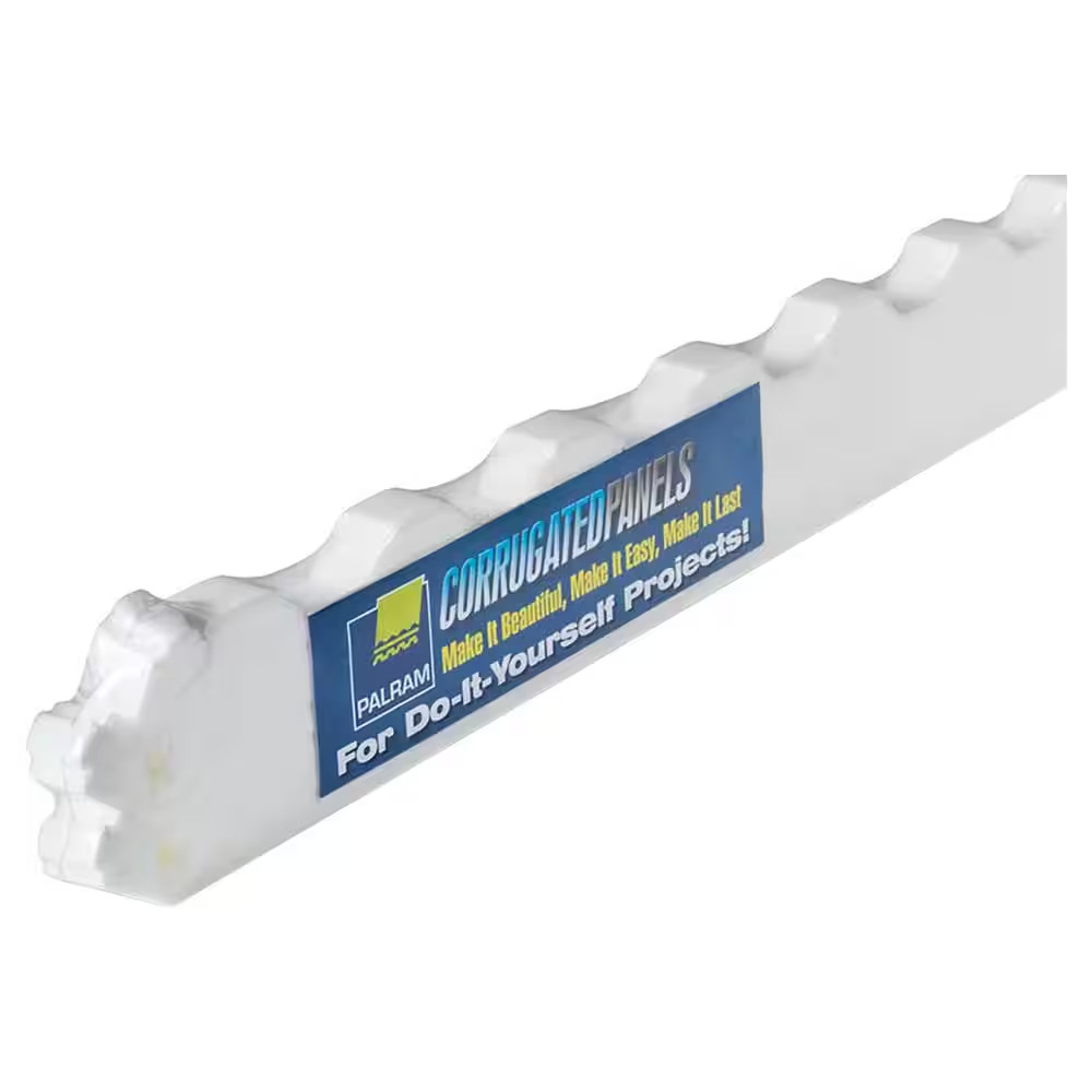 36 In. Horizontal White Foam Roof Closure Strips (5-Pack)