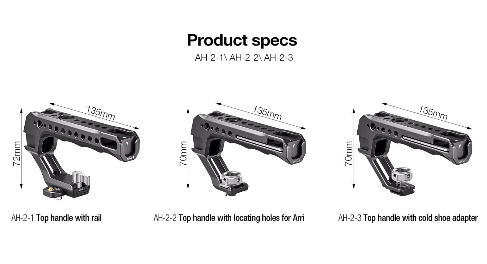 Leofoto AH-2-2 ARRI Locating Top Handle ARRI
