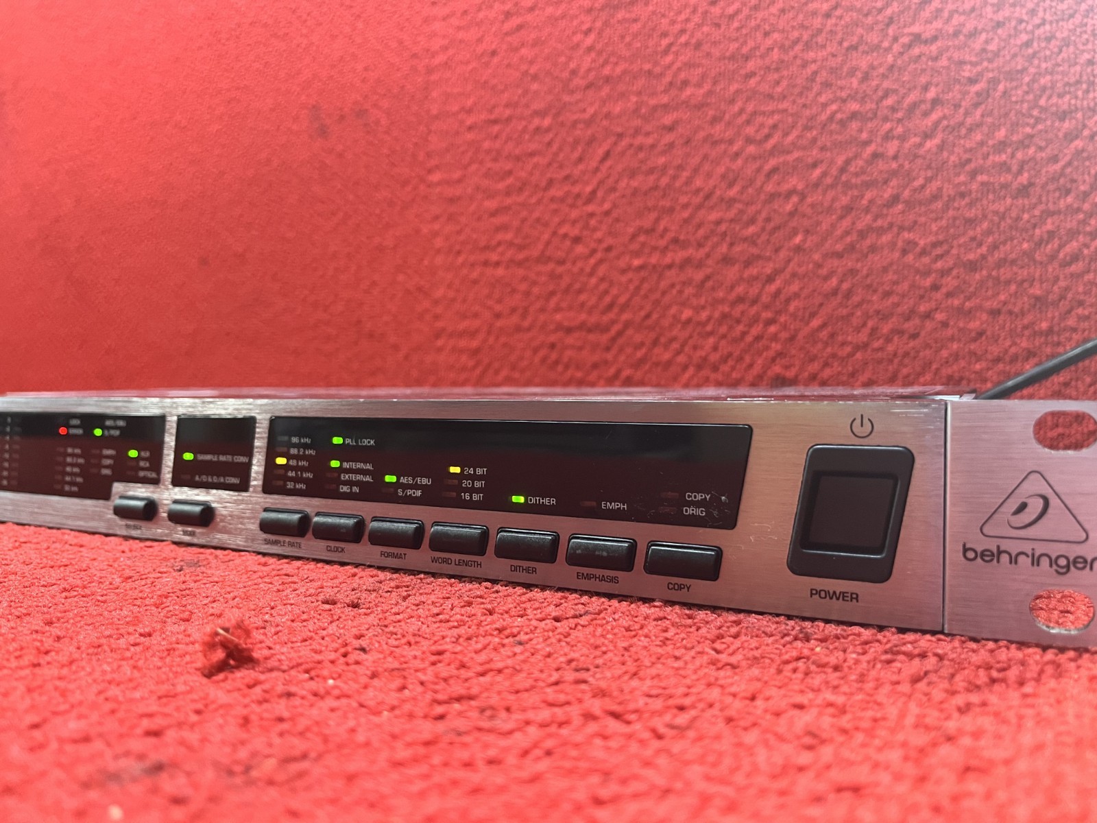 For Parts Behringer UltraMatch Pro Audiophile Sample Rate Converter SRC2496