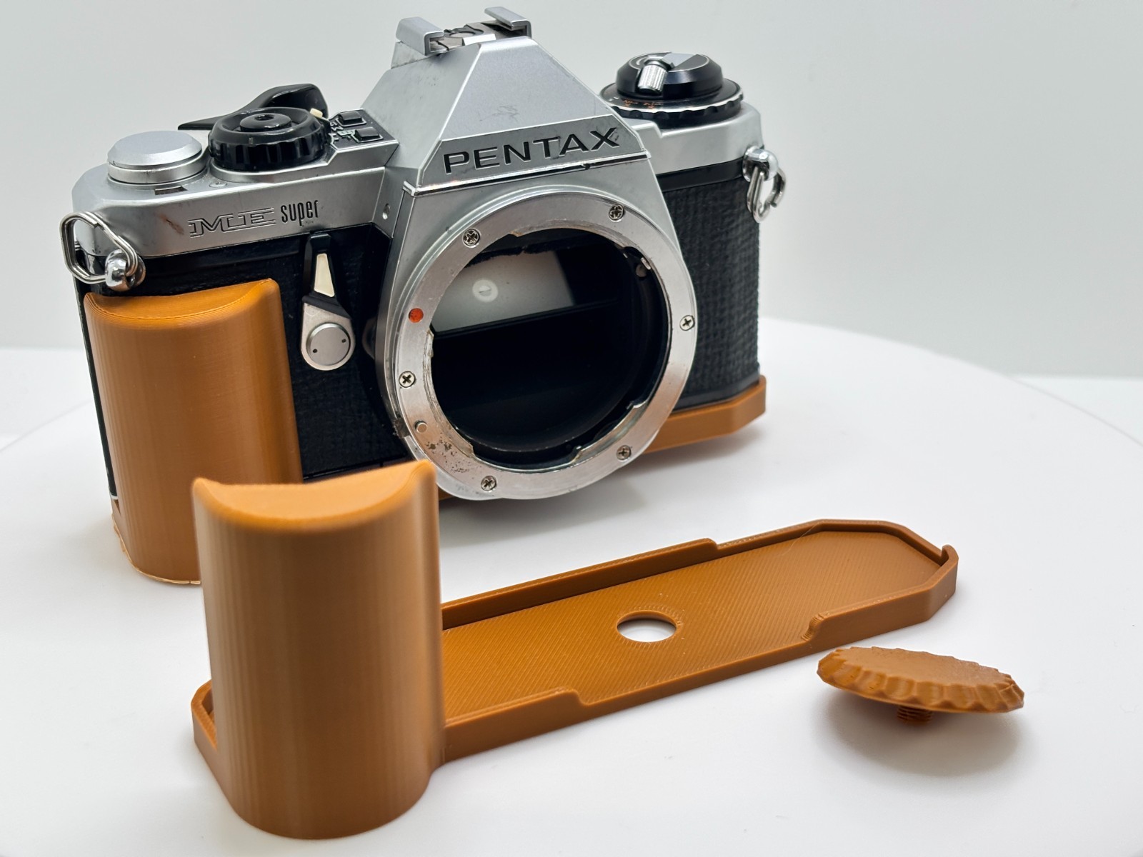 Low Profile Ergonomic Camera Grip  Compatible with all Pentax ME - Copper - NEW