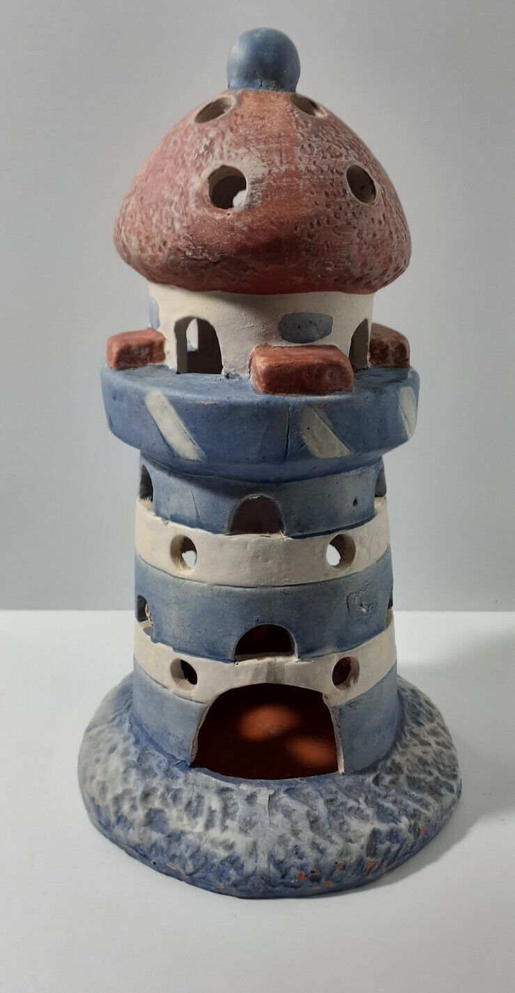 Nautical Lighthouse Ceramic Tealight Candle Holder Ornament By Advanced Giftline