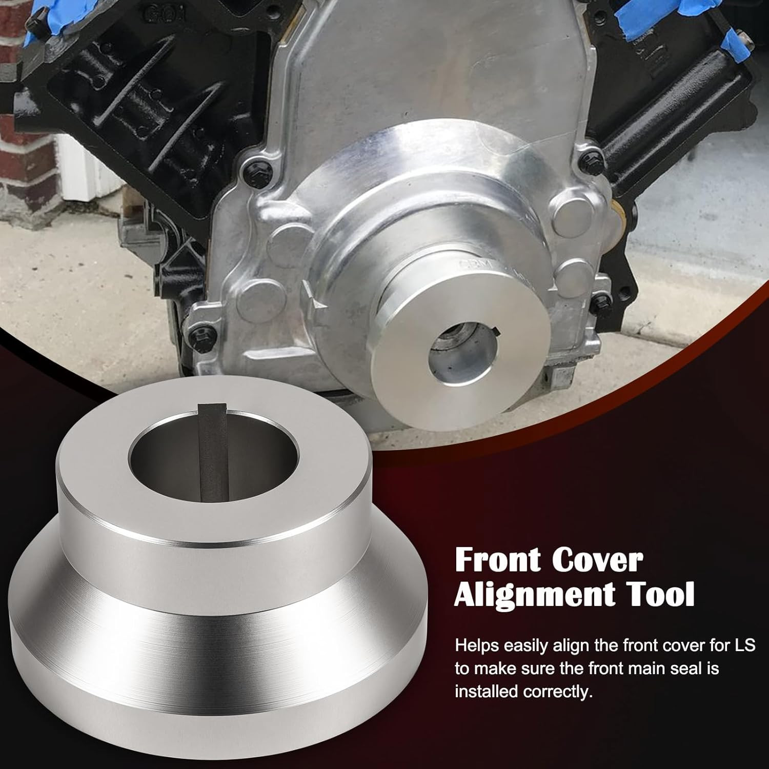 Front and Rear Cover Billet Alignment Tool & Oil Pan Alignment Tool Fits for LS