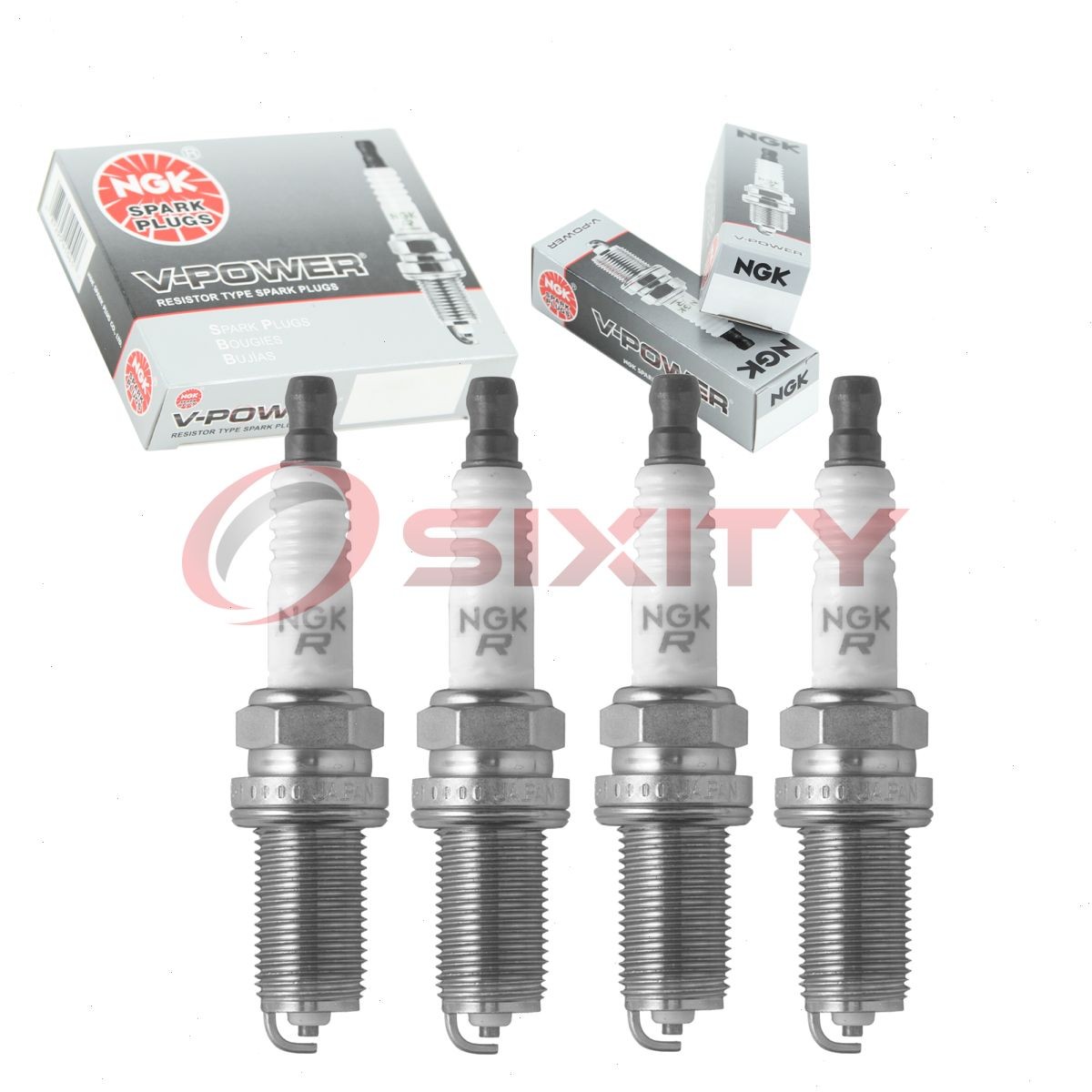 4 pcs NGK V-Power Spark Plugs for 2009-2016 Toyota Venza 2.7L L4 - Engine rg