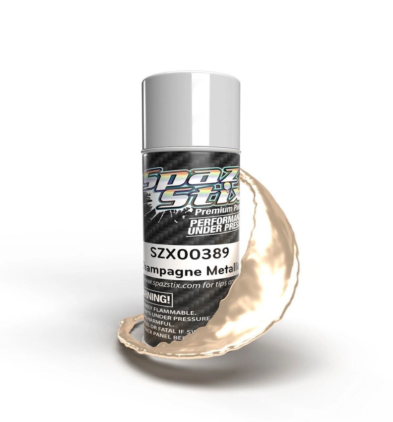 Spaz Stix Champagne Metallic Aerosol Paint, 3.5oz Can SZX00389