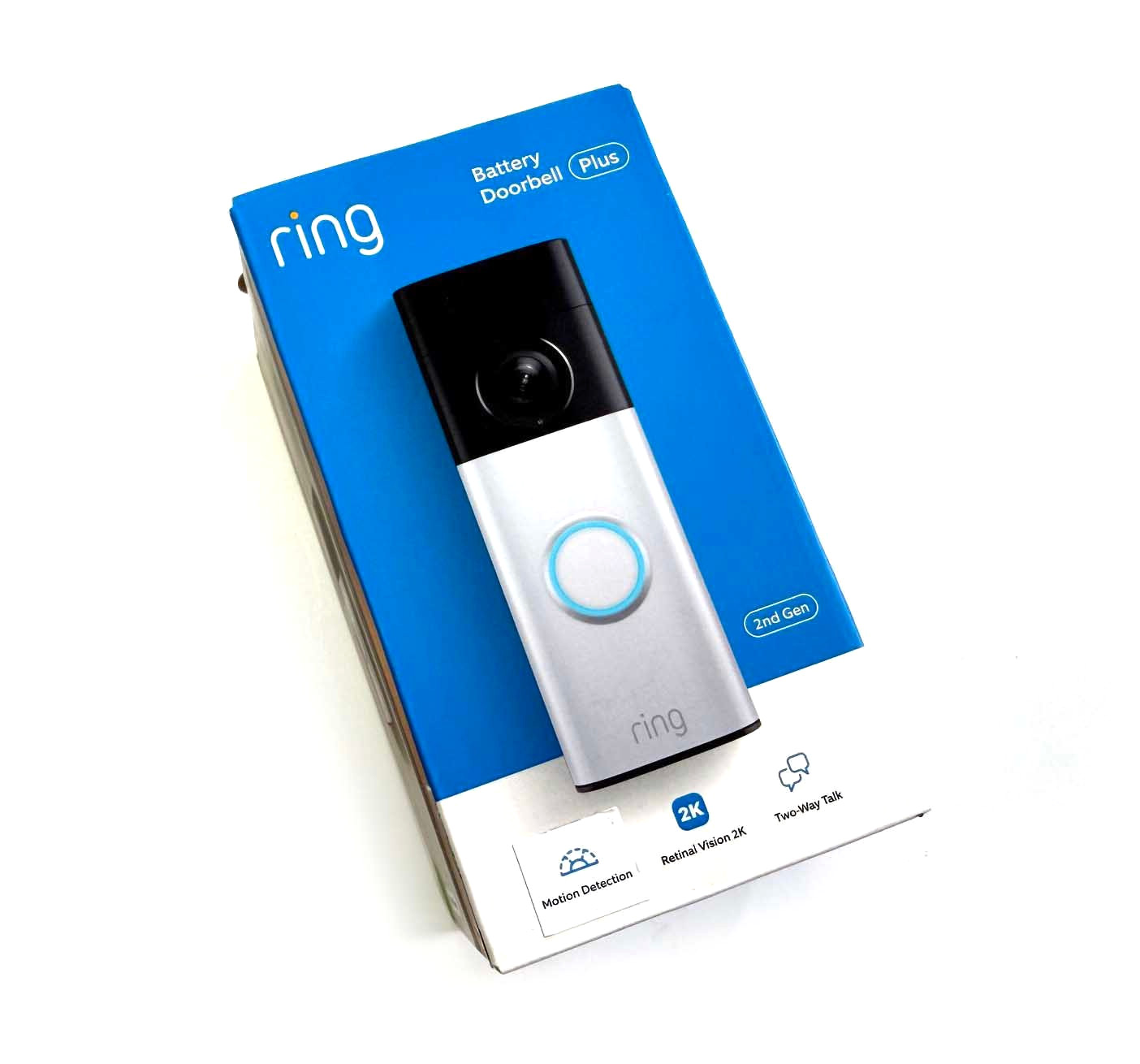 RING Battery Doorbell Plus Newest Model Sealed Retinal 2K 2nd Gen Brand New Seal