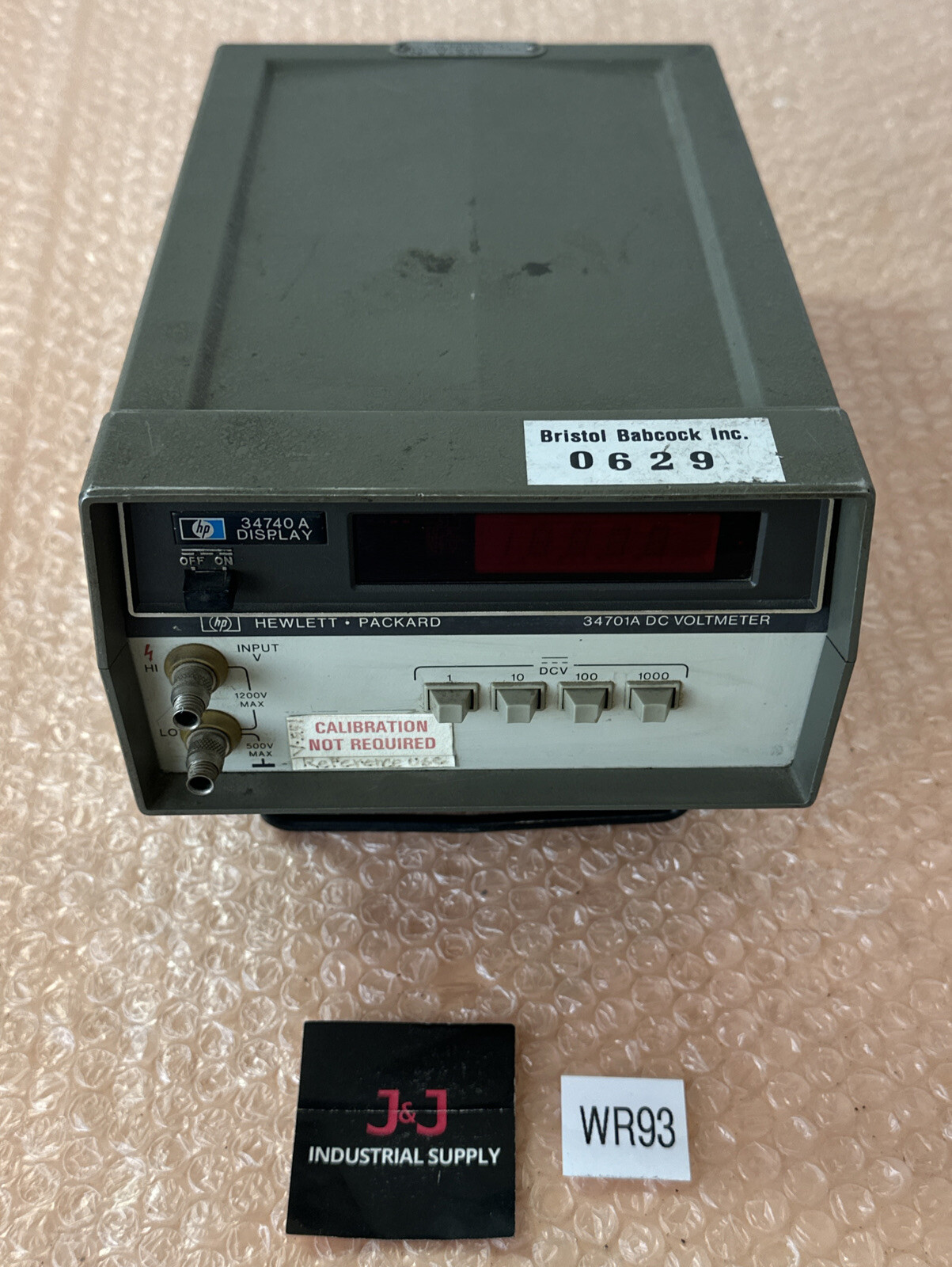PREOWNED- Hewlett-Packard 34701A DC Voltmeter 500/1200V Max || FAST SHIPPED 🇺🇸