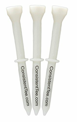 Consistent Tee Beveled Biodegradable 3-1/4" 10-Pack Tees WHITE