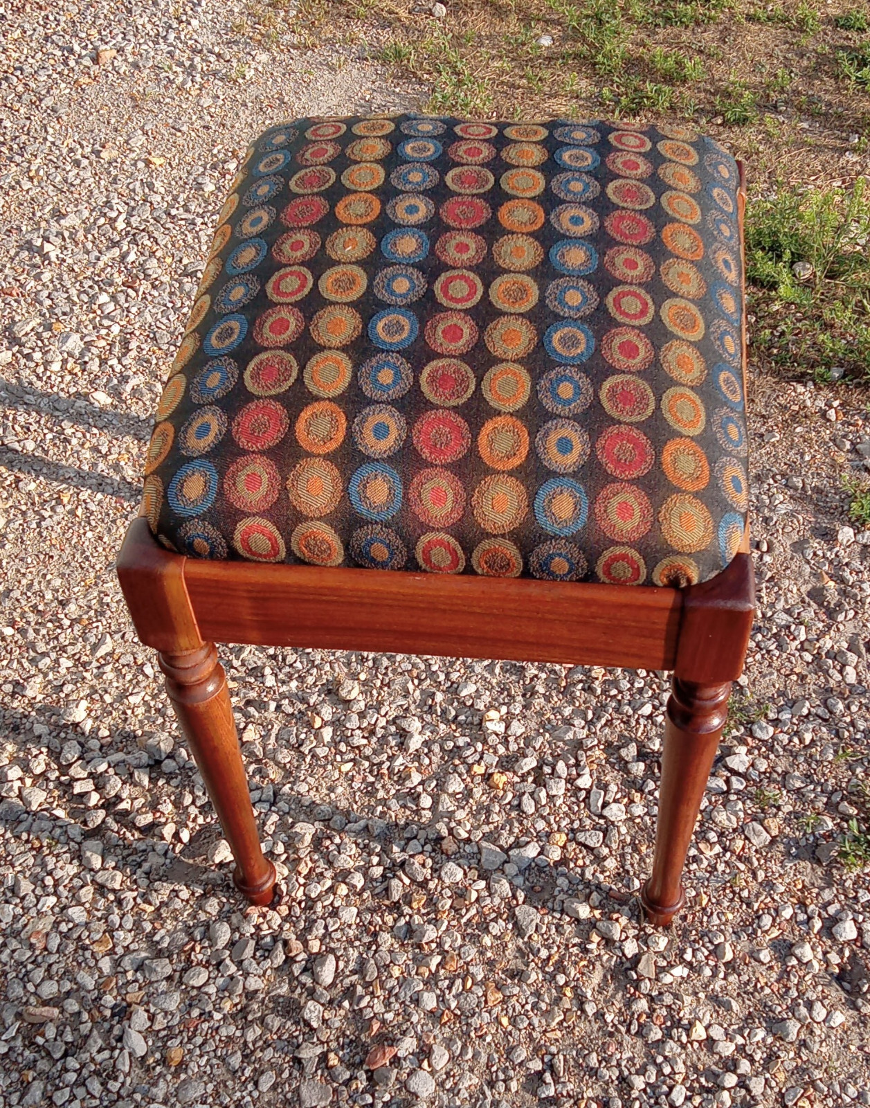Mid Century Walnut Singer Sewing Bench (BM-VB6)