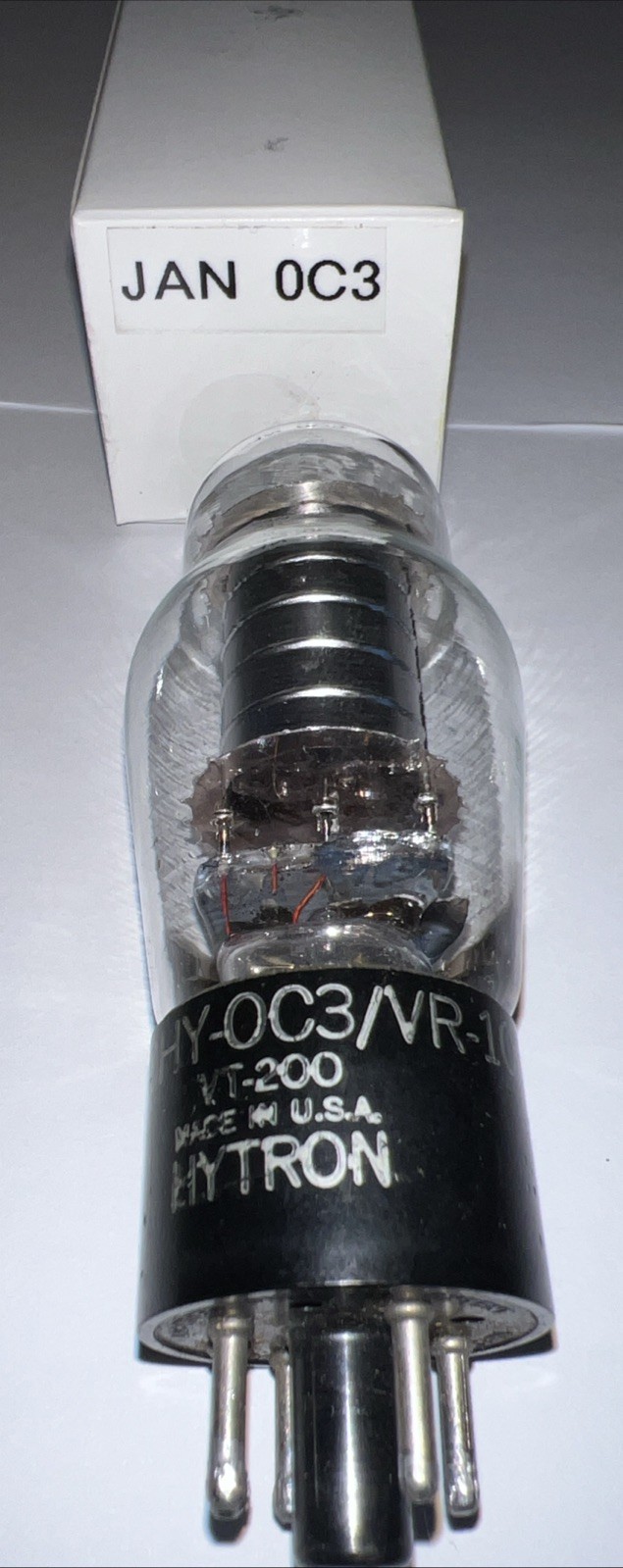 Hytron 0C3/VR105 VT-200 Vacuum Tube, WWII Military Tube, Tested On TV7 Tester