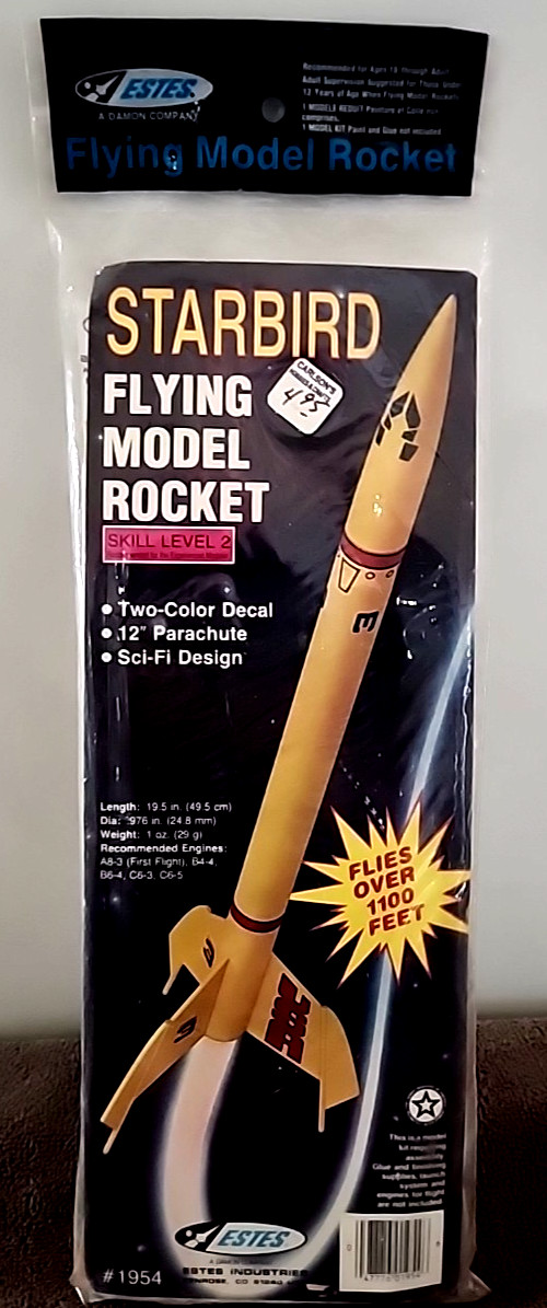 Estes Starbird #1954 NOS. OOP. Vintage! Flying Rocket Model Kit Free Shipping!