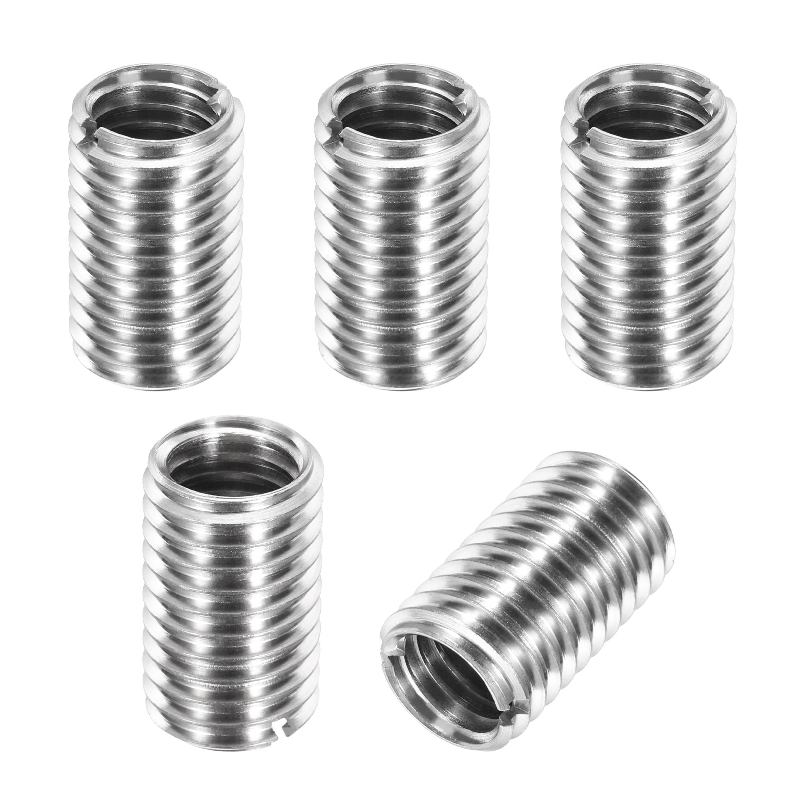 Thread Adapters Sleeve Reducing Nut, 5Pcs M12x1.75 Male to M10x1.5 Female, 20mm