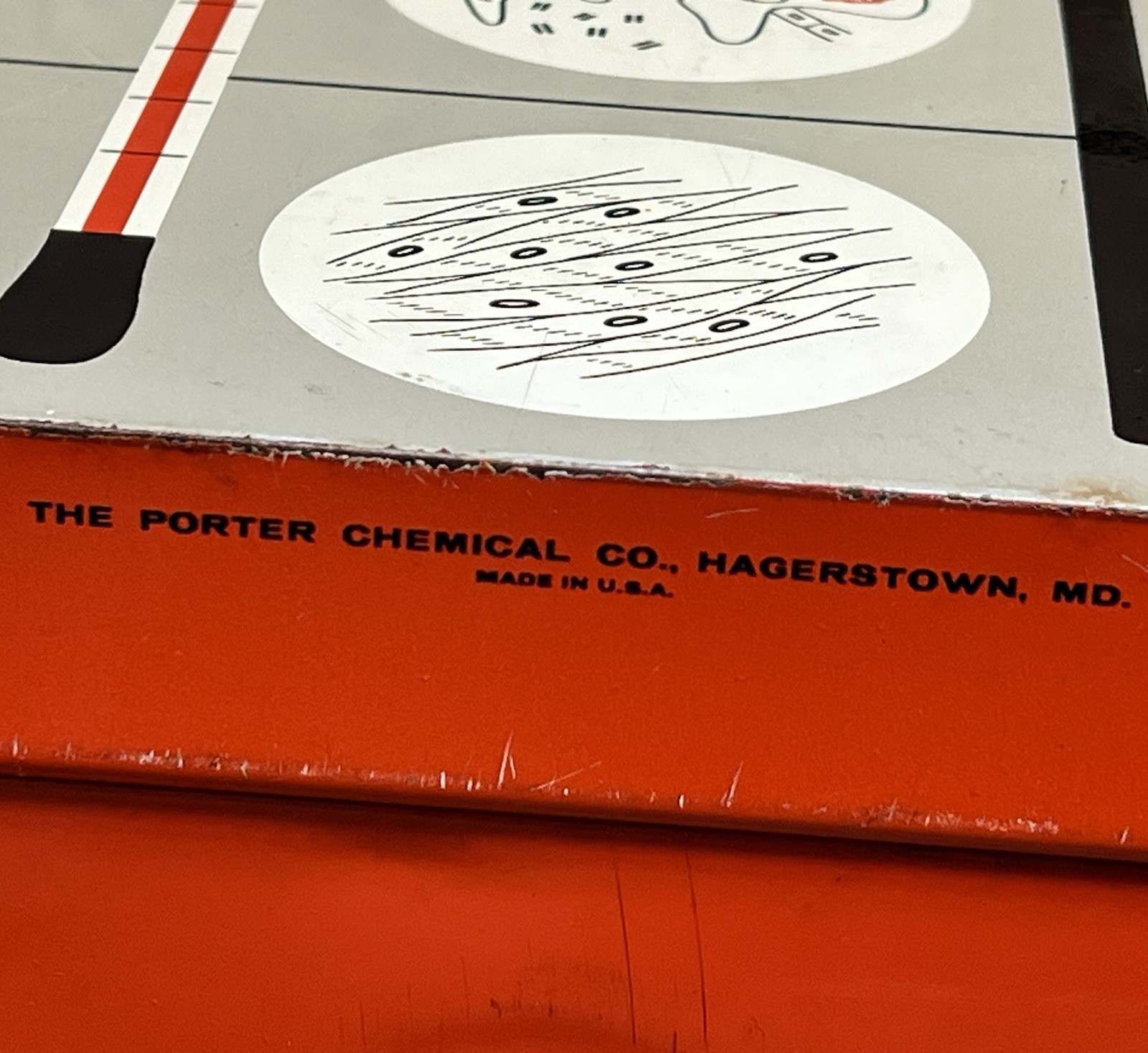 VINTAGE PORTER LABCRAFT EXPERIMENTAL LAB # 140 METAL CASE PYREX TUBES MICROSCOPE