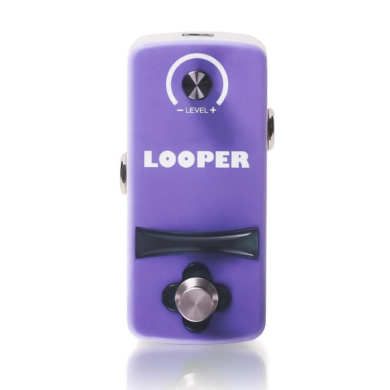 IOppWin Electric Guitar Looper Pedal 12 Min Purple
