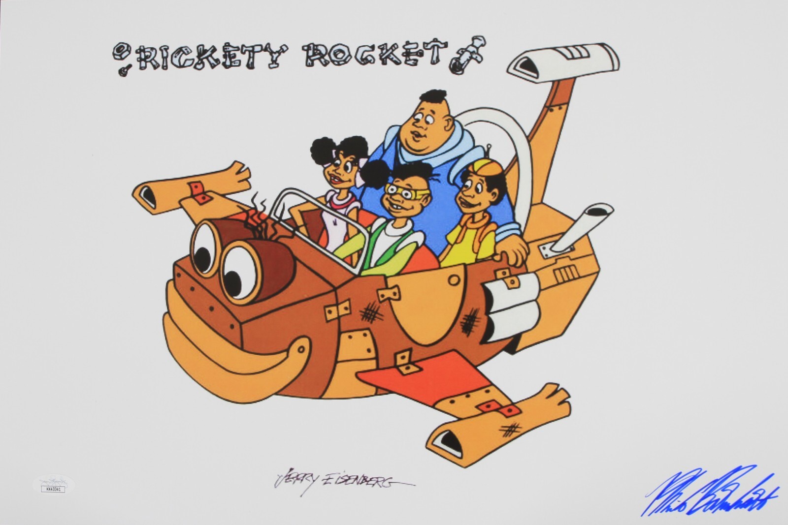 2019 Philo Barnhart "Rickety Rocket" Signed 12x18 Print (JSA)