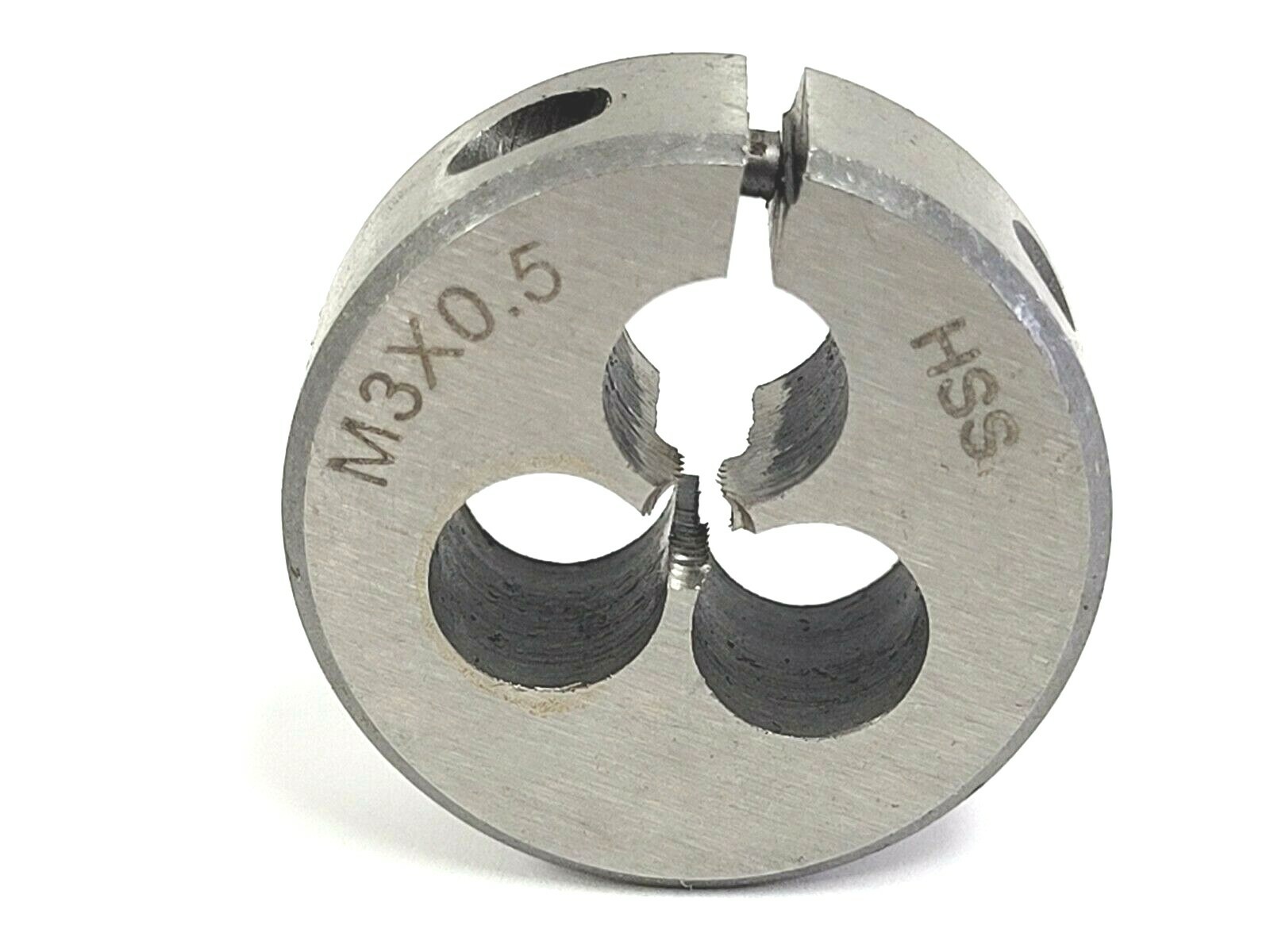 M3 X .5 X 1" OD METRIC HIGH SPEED ROUND ADJUSTABLE DIE - NEW