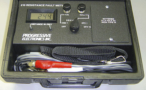 NEW Progressive Electronics/Greenlee 210 Resistance Fault Meter