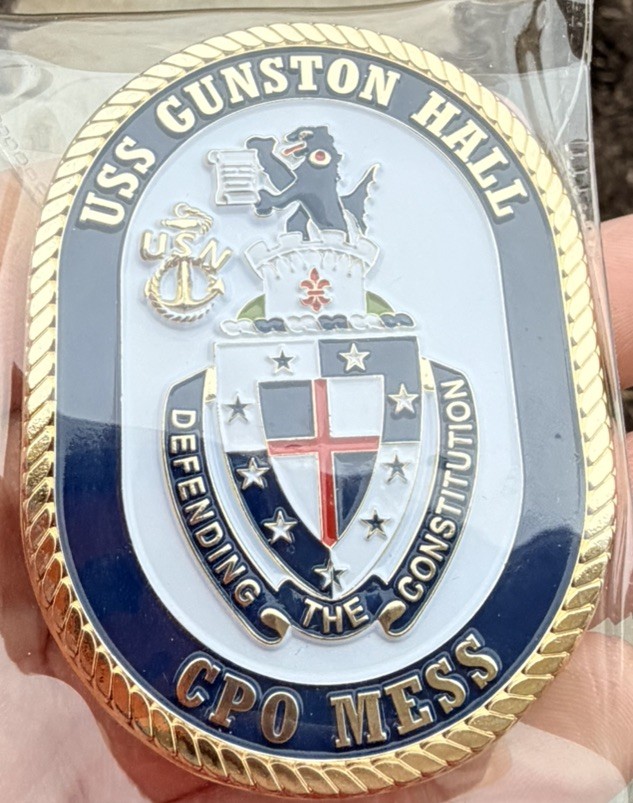 USS Gunston Hall FY-26 CPO Challenge Coin