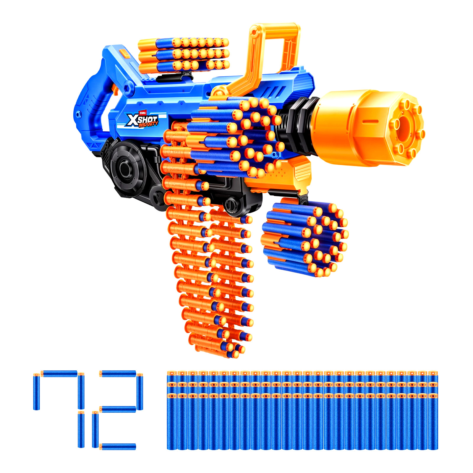 XSHOT Insanity Smoking Barrel  72-Dart Motorized Blaster