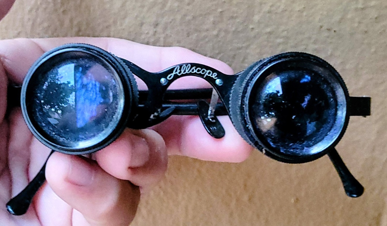 Vintage Allscope Wollensak Binocular Opera Glasses Spectacles with Case