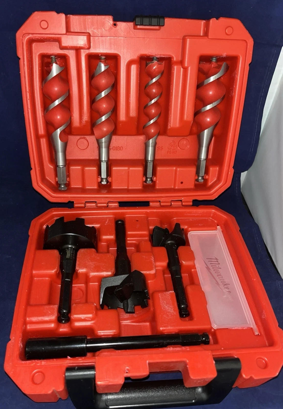 Milwaukee 49-22-0065  Wood Boring Bit Set Selfeed  Plumber Auger 7 Piece