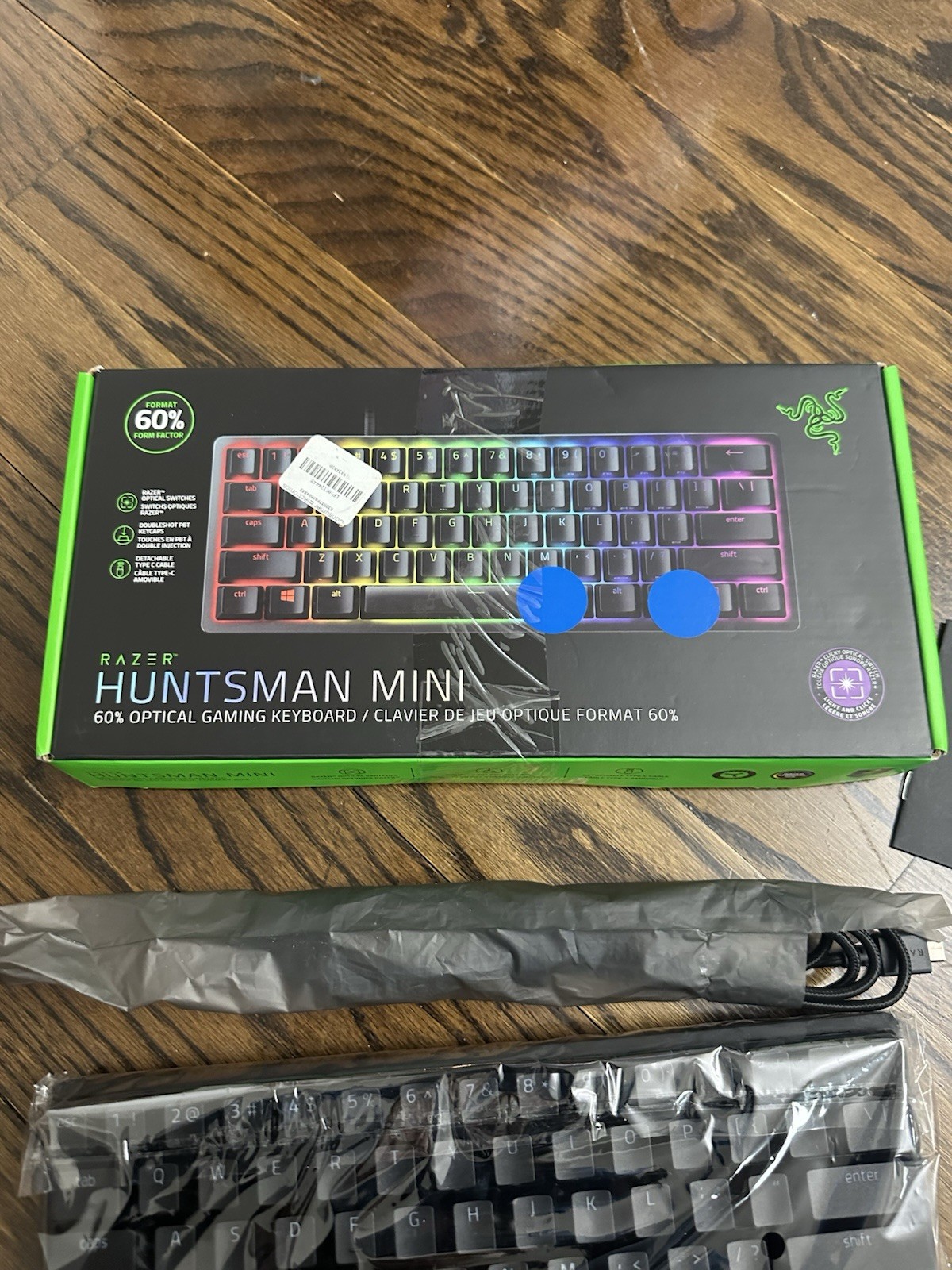 New Open Box Razer Huntsman Mini 60% Keyboard - Optical Clicky Switches