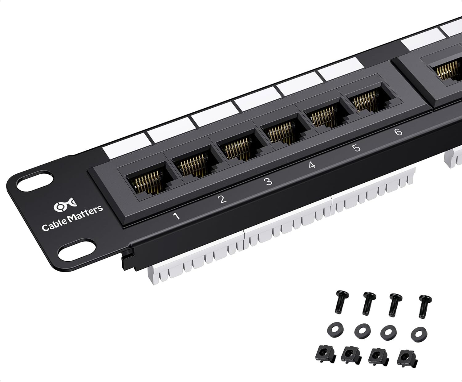 24 Port Cat6 Network Patch Panel