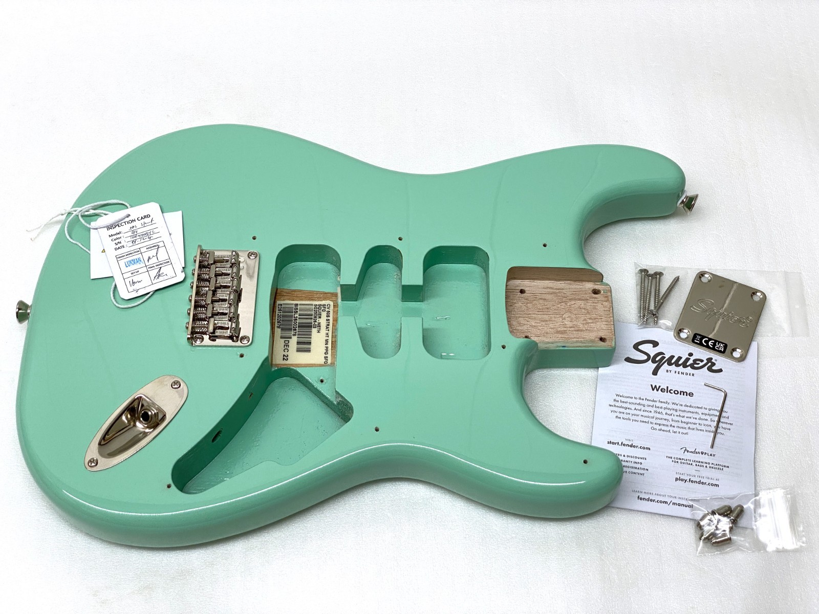 Genuine HARDTAIL Fender Squier FULL THICKNESS Strat Body Classic Vibe Guitar
