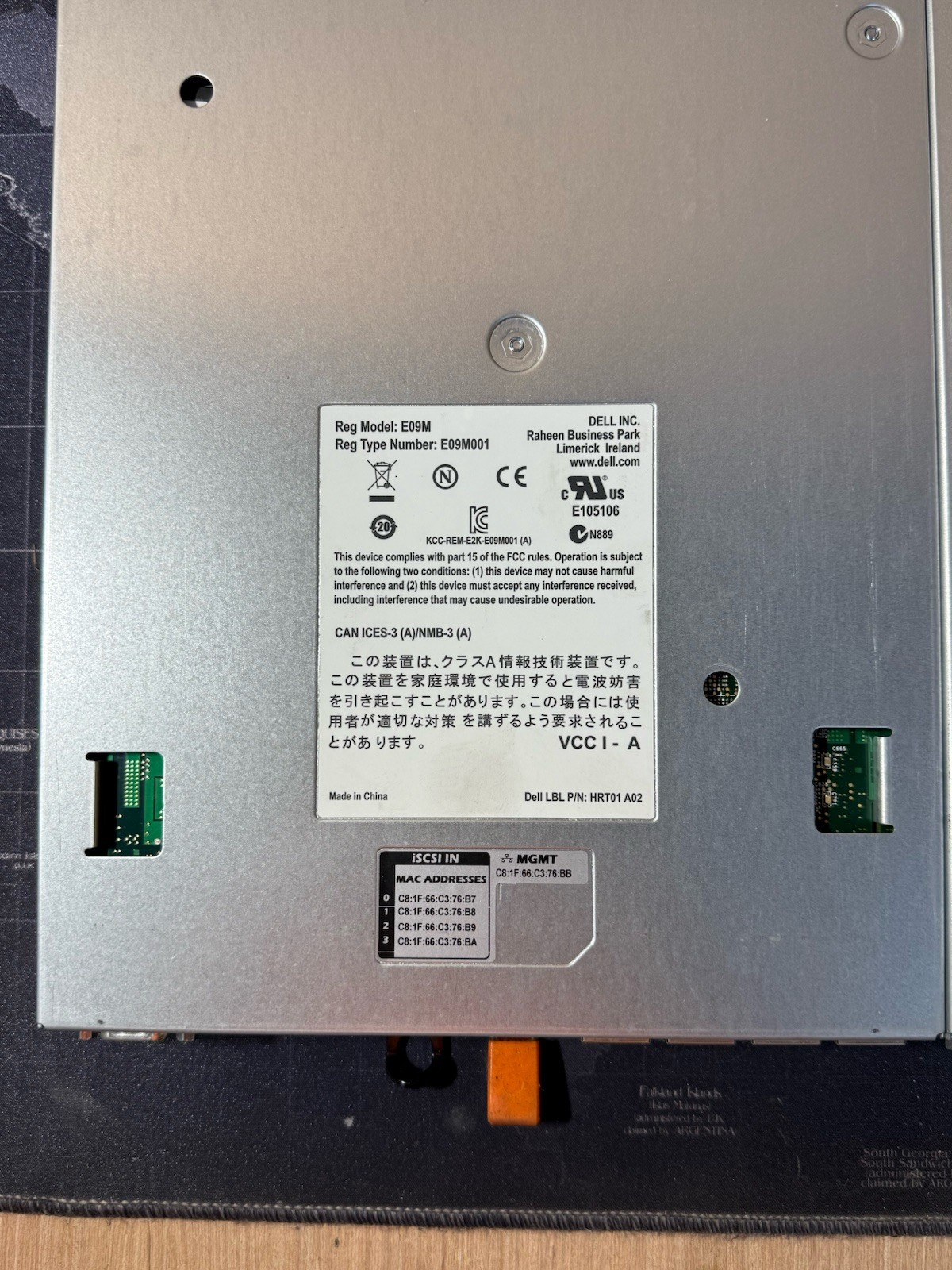 LOT OF (3) DELL EQUALLOGIC CONTROL MODULE TYPE 11 CONTROLLER MODULE E09M001 E09M