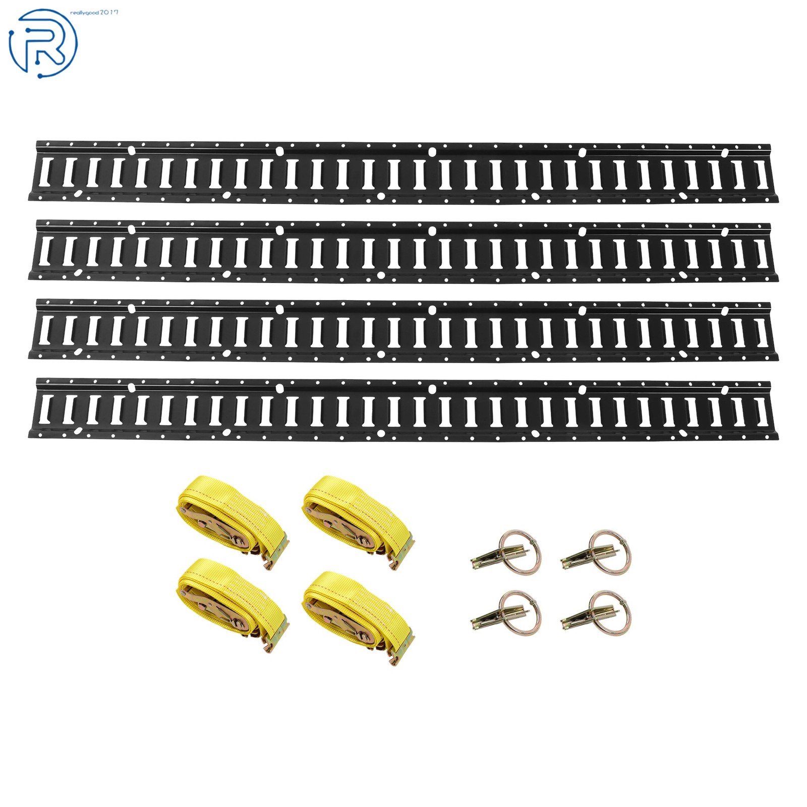 For Vans High Quality Durable Black 12 Pack 5' E Track Tie Down Enclosed Trailer