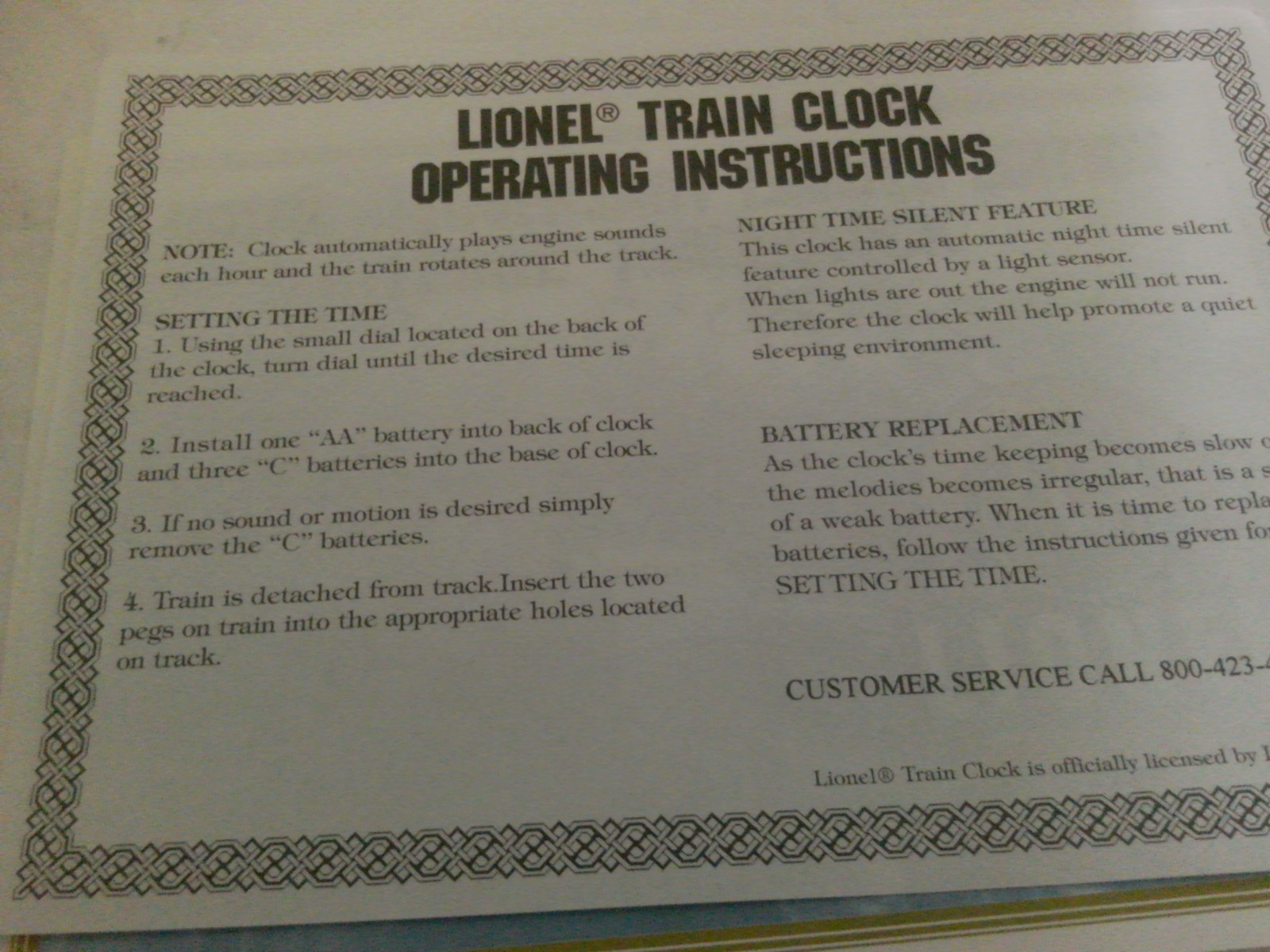 Lionel 100th Anniversary Animated Train Wall Clock