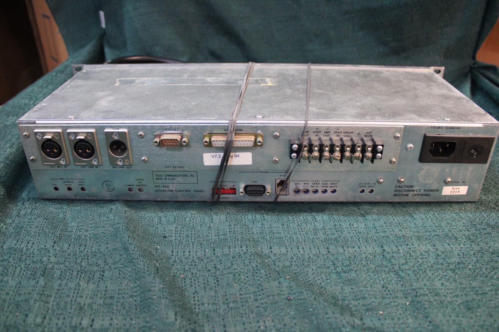 RTS Systems CS9500 Matrix Intercom System IKP-950 Intercom Control Panel