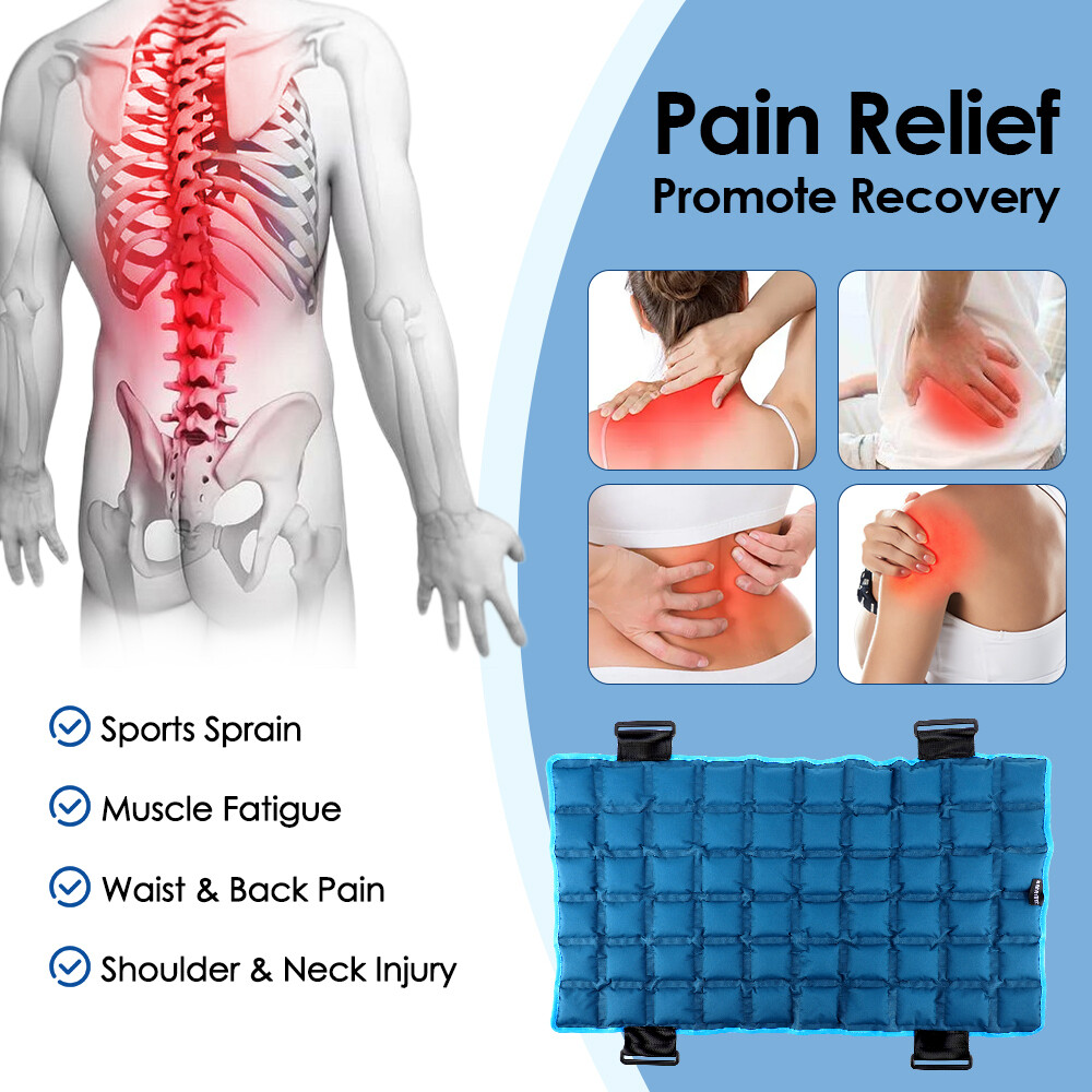 Large Gel Ice Pack for Injuries Reusable Flexible Hot Cold Therapy Compress USA