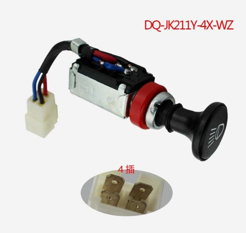 Forklift Headlight Switch Double Gear Switch JK211-4X-W For HANGCHA 1-10T 4-Wire
