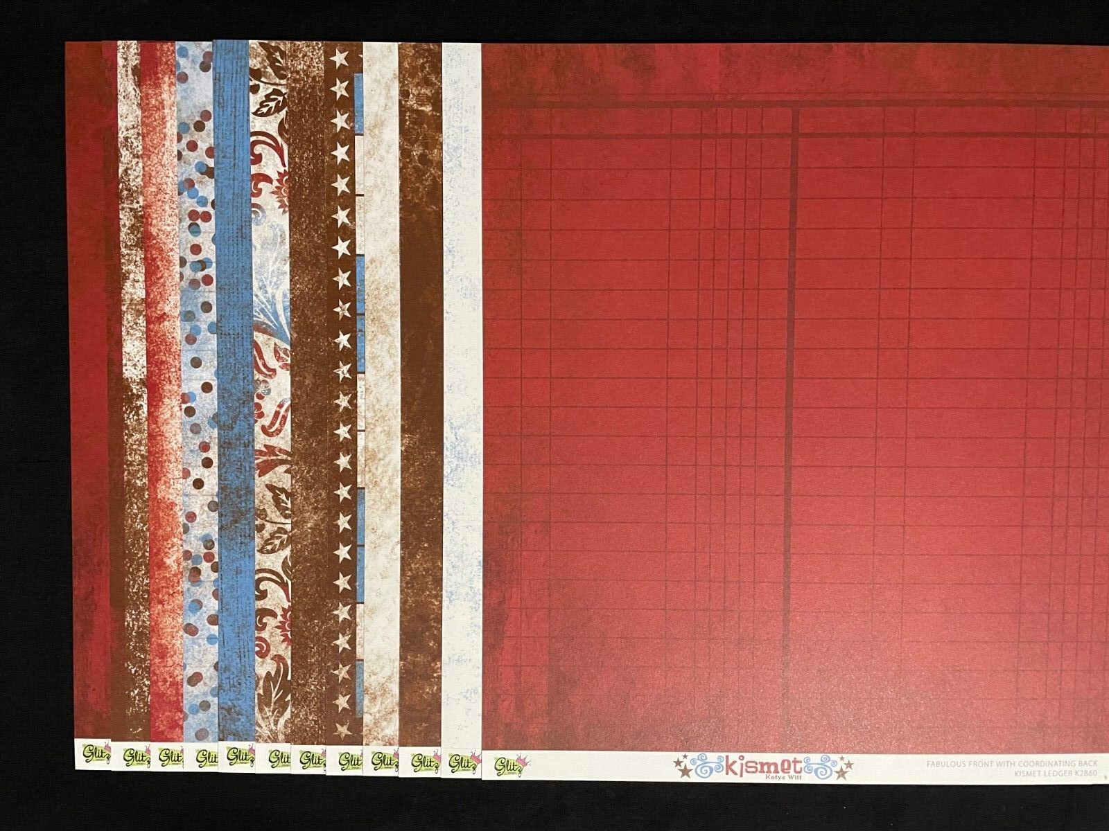 GLITZ DESIGN "KISMET" COLLECTION 12X12 DS HEAVY PAPER