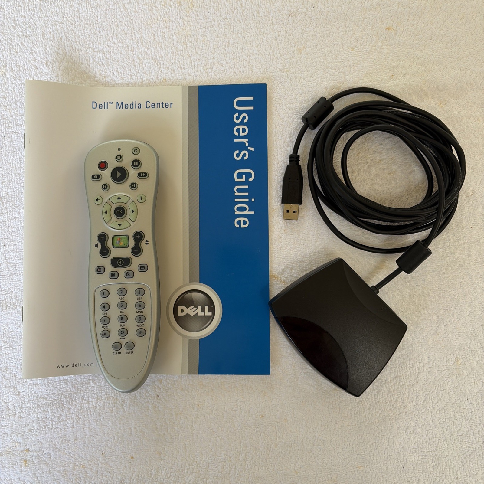 Dell Windows Media Center Remote Kit RC1534034/00 IR USB Receiver OVU4003/00