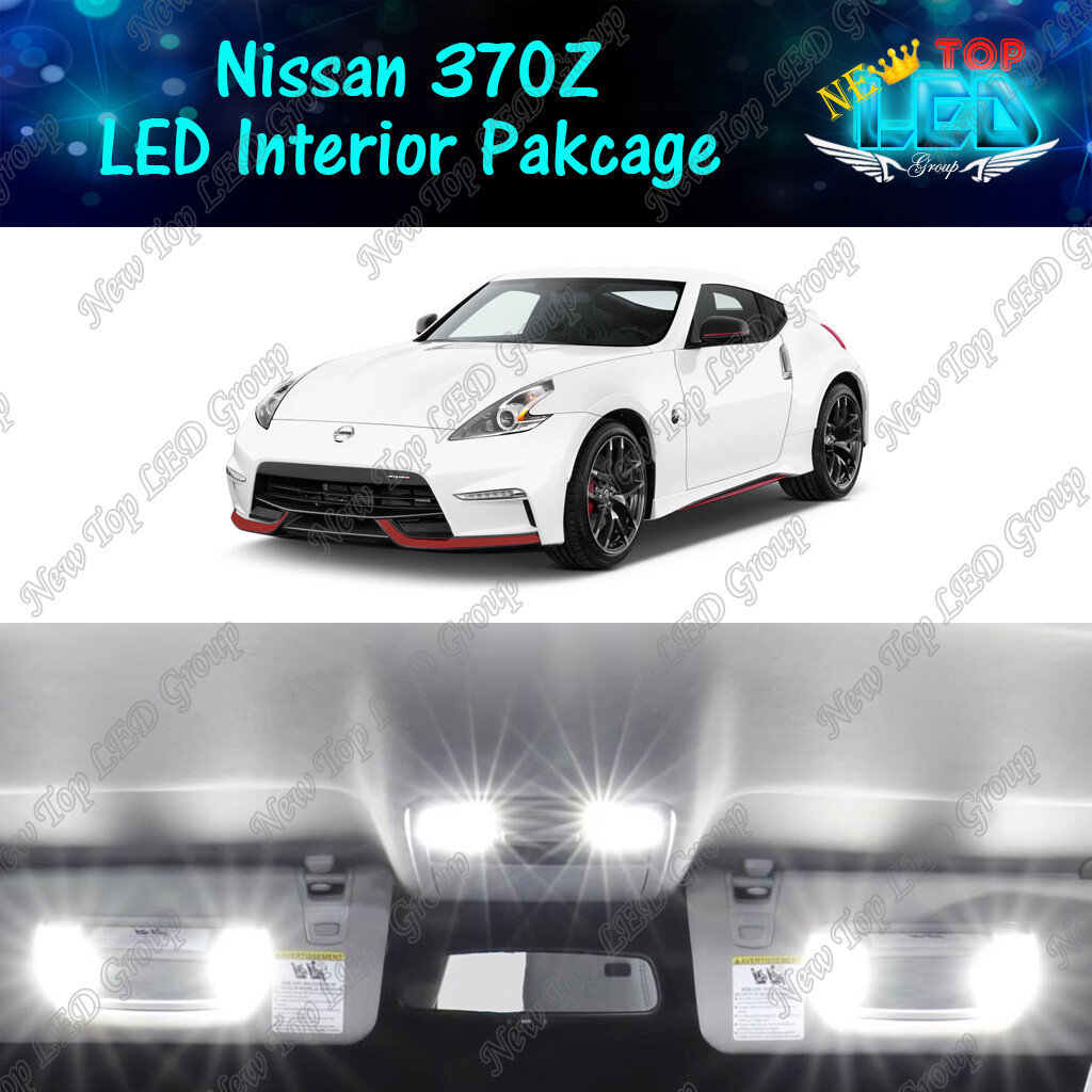 White CANBUS Interior LED Lights Package Kit for 2009 - 2019 2020 Nissan 370Z
