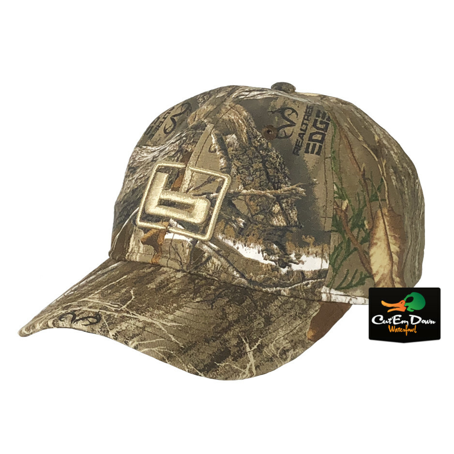 NEW BANDED GEAR HUNTING CAP HAT REALTREE EDGE CAMO W/ "b" LOGO ADJUSTABLE