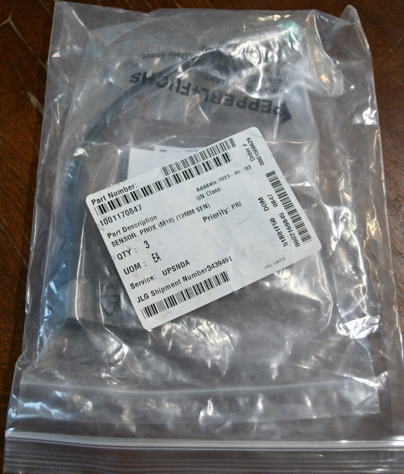 JLG 1001170847 sensor, prox (M18) (12MM SEN),new