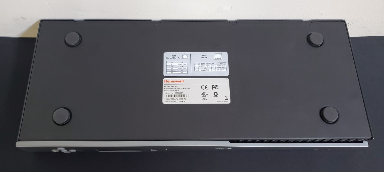 Honeywell Security MegaPIT HS10PIT Protocol Interface Translator CCTV Switcher R
