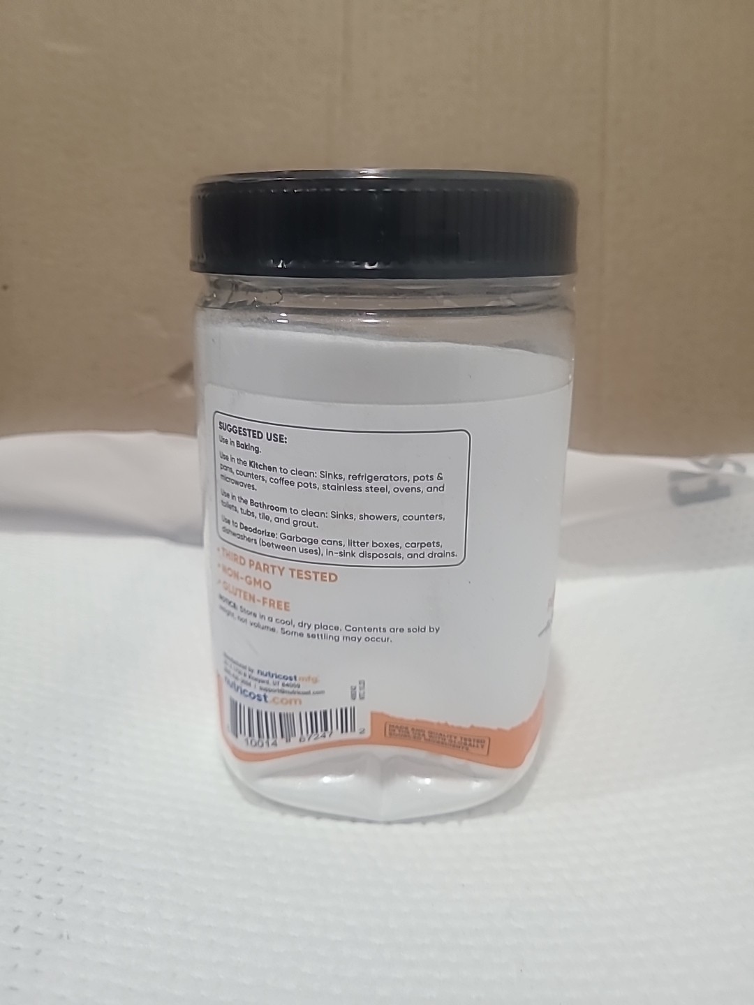 Nutricost Baking Soda (2 LBS) For Baking, Cleaning, Deodorizing, and More Dented