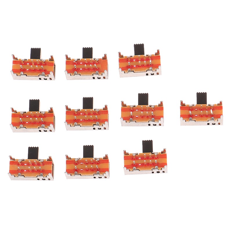 10Pcs Toggle switch sk23d05g6 double row 3-gear 8-pin horizontal sliding sw.82