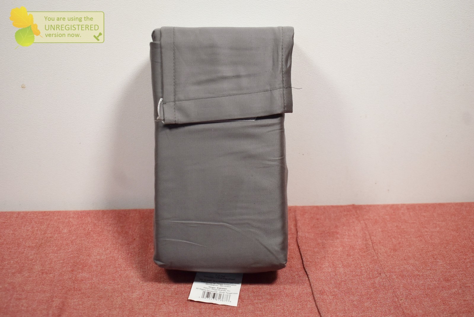 Threshold 400 Thread Count Performance Flat Sheet Dark Gray, Full*