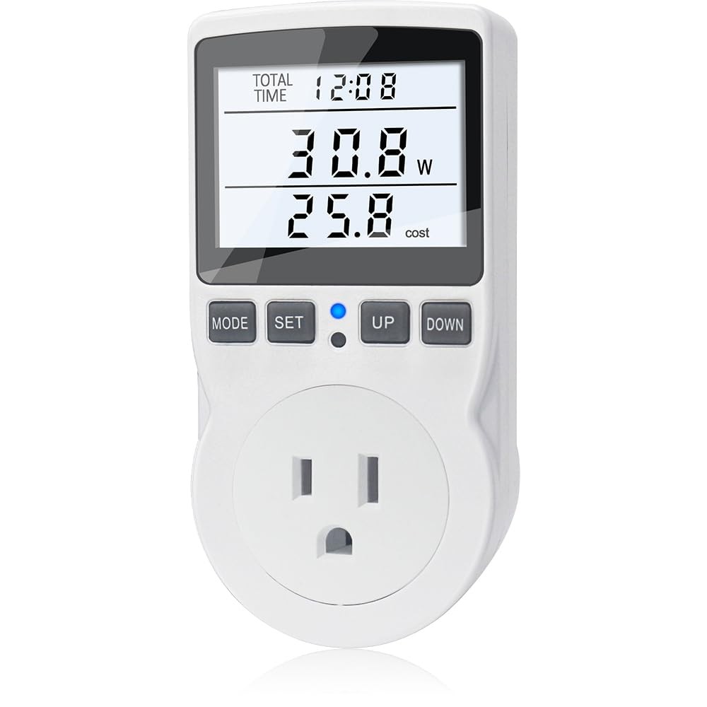 KETOTEK Watt Meter Power Meter Plug Electricity Usage Monitor, Energy Monitor wi